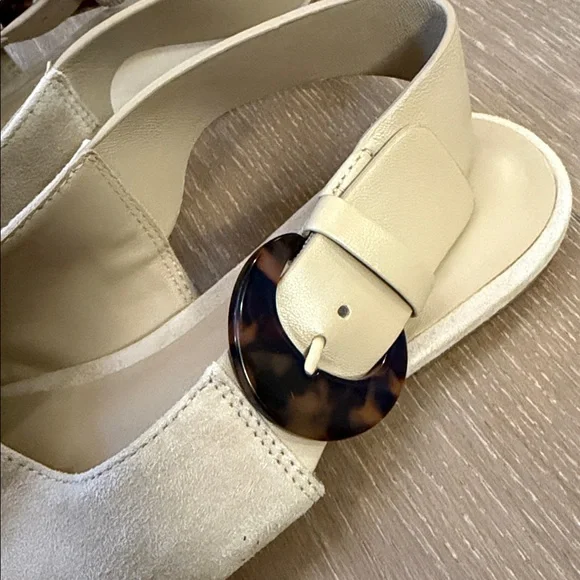 Vince Cadot Suede Slingback Flats Loafer Sandal | 6.5 - Picture 6 of 7